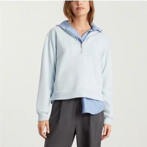 Everlane Sky Blue Zip Up Sweatshirt